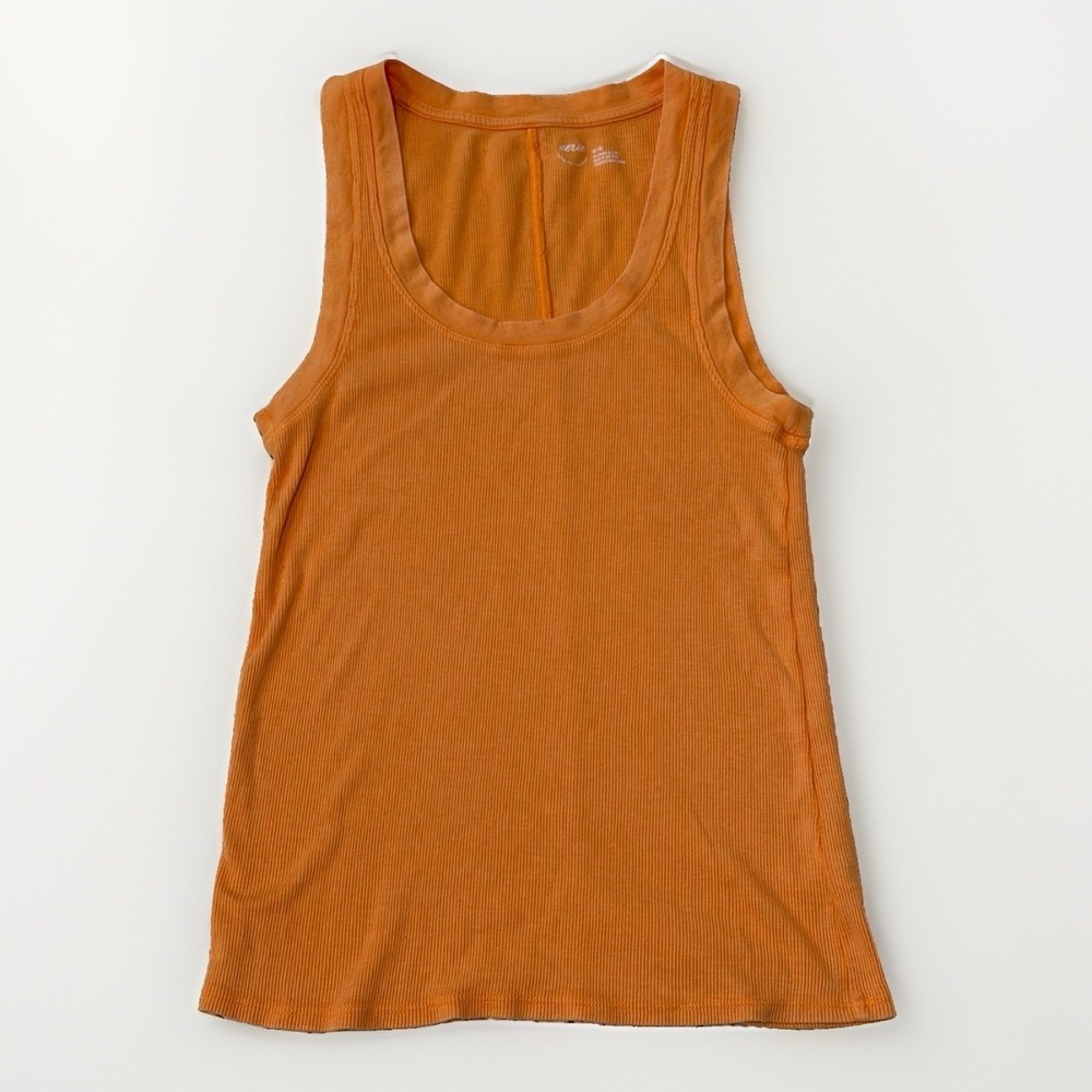 Aerie Ribbed Sleeveless Tank Top Women's Size Medium Orange